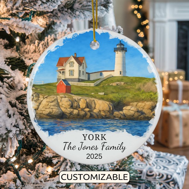 Personalisiertes York-Ornament, Maine Keramik Ornament (Von Creator hochgeladen)