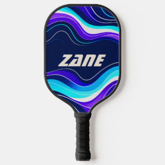 Personalisiertes ZANE Veilchen Cyan Pickleball-Sch Pickleball Schläger