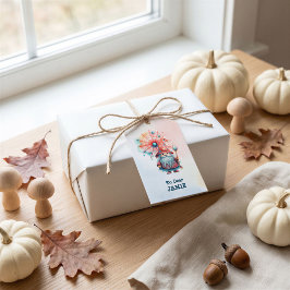 Personalisiertes Zauberer-Halloween-Geschenk-Gesta Geschenkanhänger