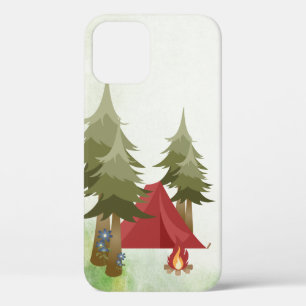 Personalisiertes Zelt und Campfire Woodland Campin Case-Mate iPhone Hülle