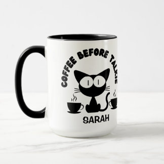 Personalisiertes Zitat und Kaffee  Tasse