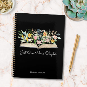 Personalisiertes Zitat Wasserfarben Buch Blume Flo Planer