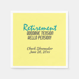 Personalisiertes Zitat zu unruhigen Pensionen Serviette