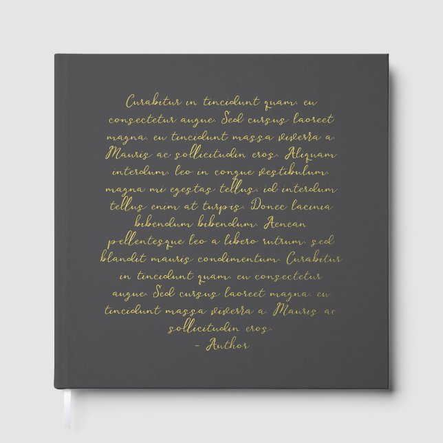 Personalisiertes Zitatgedicht Gästebuch (Vorderseite)