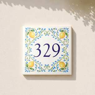 Personalisiertes Zitronendesign Fliese