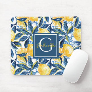Personalisiertes Zitronenmuster-Mauspad Mousepad