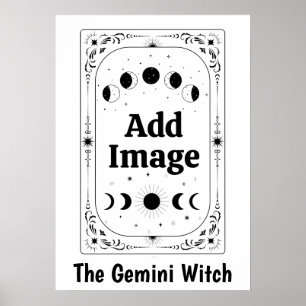 Personalisiertes Zodiac Tarot Astrologie Zwillinge Poster