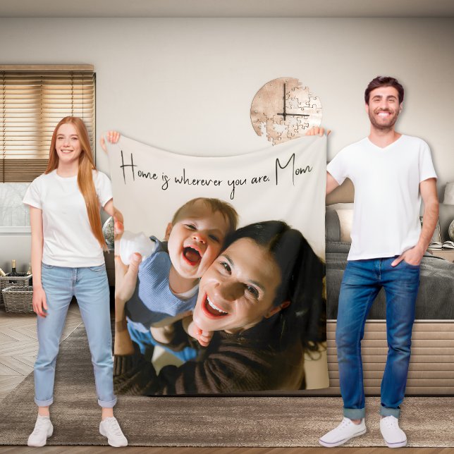 Personalisiertes Zuhause Mutterliebe Foto Fleece (Von Creator hochgeladen)