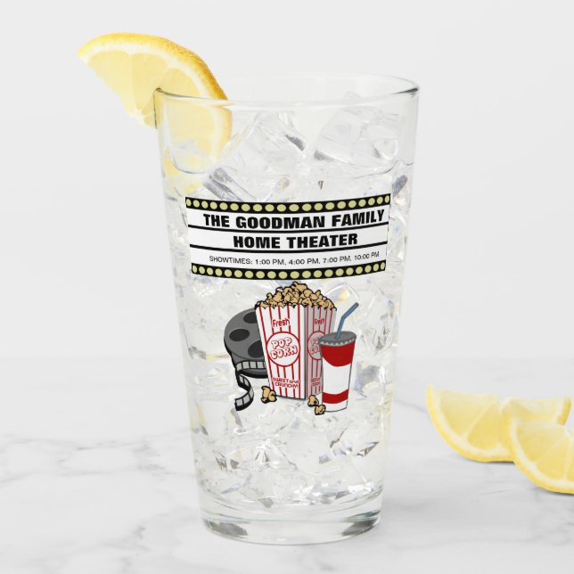 Personalisiertes Zuhause-Theater Glas (Vorderseite Ice)