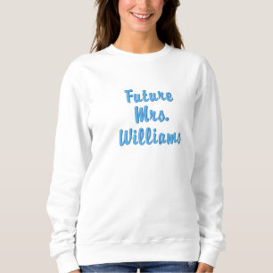 Personalisiertes zukünftiges Frau Braut-Geschenk M Besticktes Sweatshirt