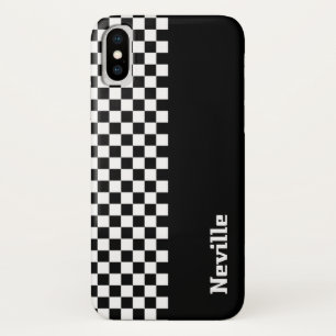 Personalisiertes Zwei-Töne-Schachbrettmuster Case-Mate iPhone Hülle