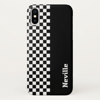 Personalisiertes Zwei-Töne-Schachbrettmuster Case-Mate iPhone Hülle