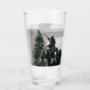 Personalisiertes zweiseitiges Familien-Weihnachtsf Glas