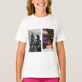 Personalisiertes zweiseitiges Familien-Weihnachtsf T-Shirt
