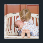 Personalisiertes zweiseitiges Foto Magnet<br><div class="desc">Personalisierter Magnet mit zwei Seiten des Fotos</div>