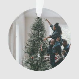 Personalisiertes zweiseitiges Foto Ornament