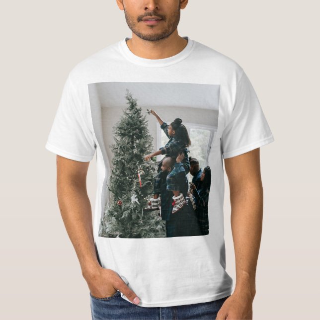 Personalisiertes zweiseitiges Foto T-Shirt (Vorderseite)