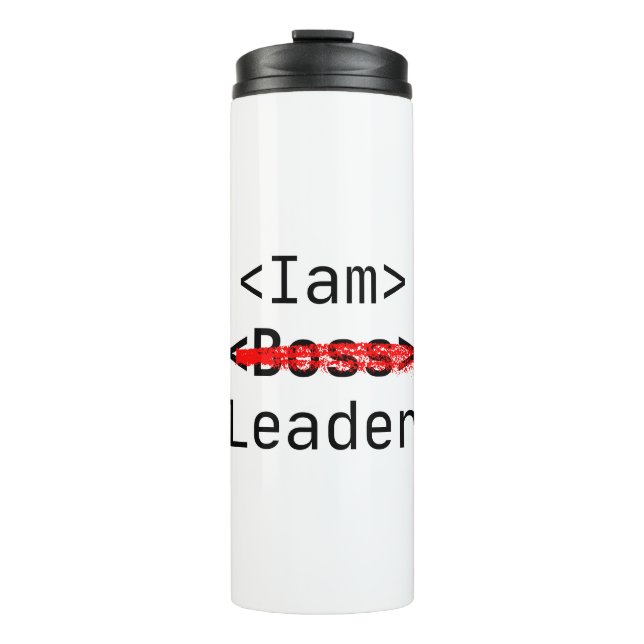Personalisierung Anführer nicht Boos Thermosbecher (Vorderseite)