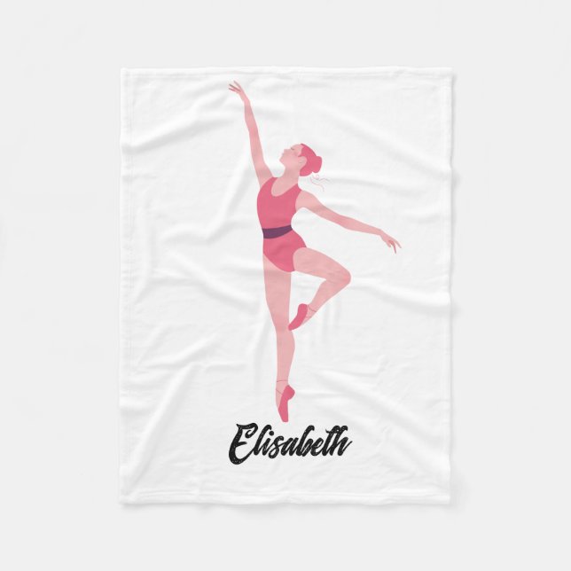 Personalisierung von Tanzballerina Fleecedecke (Vorderseite)