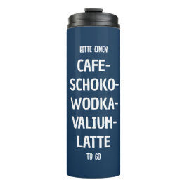 Personalisierungs Café-Schoko-Wodka-Latte Thermosbecher