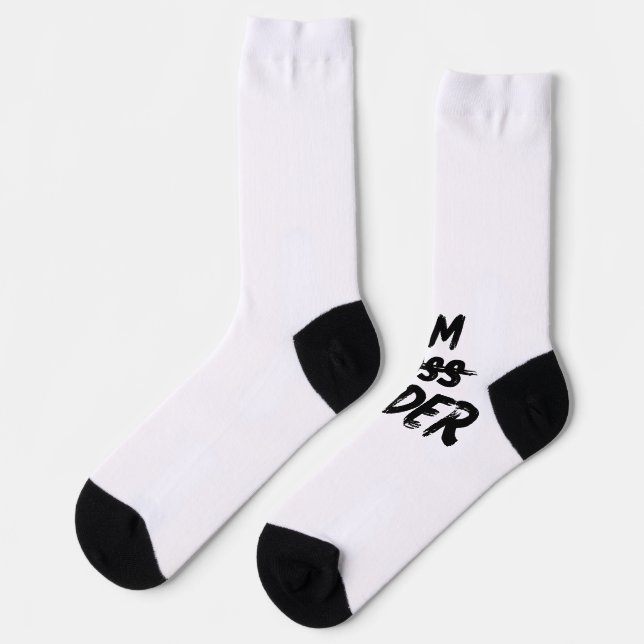 Personalisierungsprämie: Anführer von Socken-Stöck Socken (Linkes Detail)