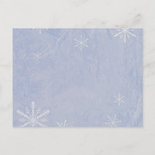 PERSONALISZE Snowflake Paper 3 - Original Blue Postkarte