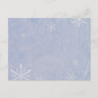 PERSONALISZE Snowflake Paper 3 - Original Blue Postkarte