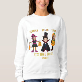 Personaliz 3 Fotos Halloween-Party für Kinder Sweatshirt