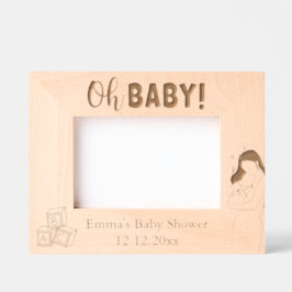 Personalizable Baby Shooter Laser Geätzte Rahmen