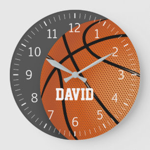 Personalizable Basketball Cool Gift Große Wanduhr
