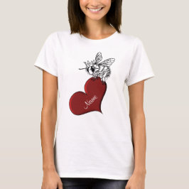 PERSONALIZABLE Bienen-Bergwerk: Valentinsgruß T-Shirt