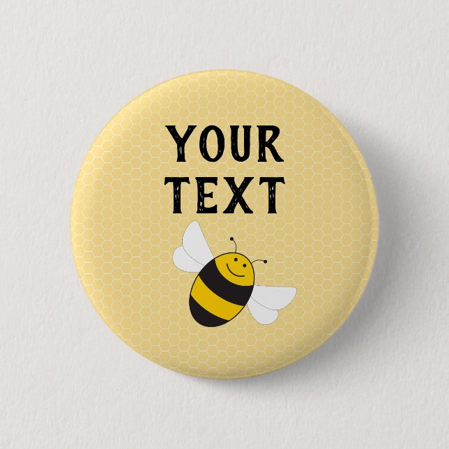 Personalizable button for bumblebee baby shower (Vorderseite)