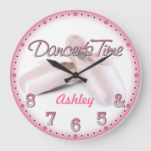 Personalizable die Zeit des Tänzers Wanduhr