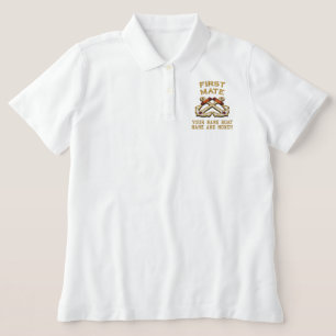 Personalizable First Mate Anchors Embroidery