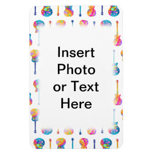 Personalizable GITARREN-FOTO-FLEXIBLER MAGNET