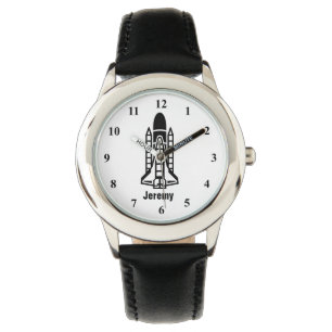 Personalizable Kinderuhr mit Raumfähredruck Armbanduhr
