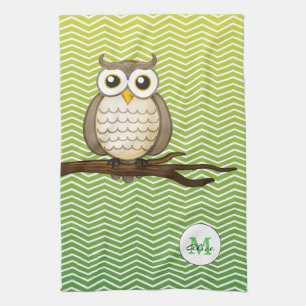 Personalizable kluge Eule   KitchenTowel Handtuch