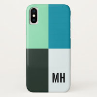 Personalizable Kohle Elfenbeinkühe Aquamarin Blau