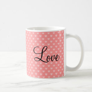 Personalizable Liebe-Tasse mit korallenrotem Kaffeetasse