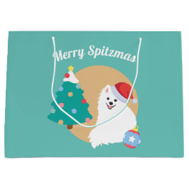 Personalizable - Niedlicher japanischer Spitz Weih Große Geschenktüte