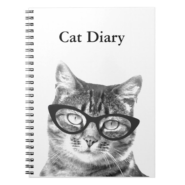 Personalizable Notizbuch mit lustigem Katzen-Foto Notizblock (Vorderseite)