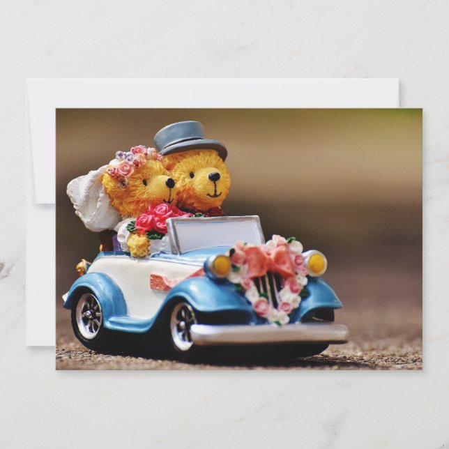 Personalizable Teddy Bear Wedding (Vorderseite)