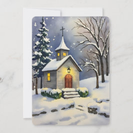 Personalizable Vintage  Flat Holiday Card  Feiertagskarte