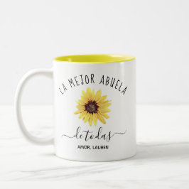 Personalizada La Mejor Abuela de toda Zweifarbige Tasse