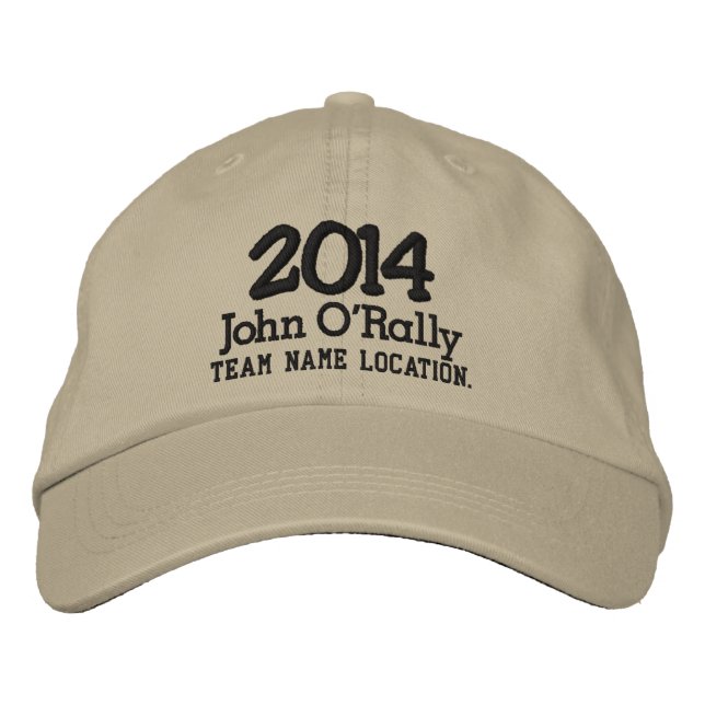 Personalize 2014 Cap Your Game Bestickte Kappe (Vorderseite)