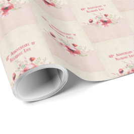 Personalize, 40th Anniversary Nun, Pink und Geschenkpapier
