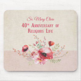 Personalize, 40th Anniversary Nun, Pink und Mousepad