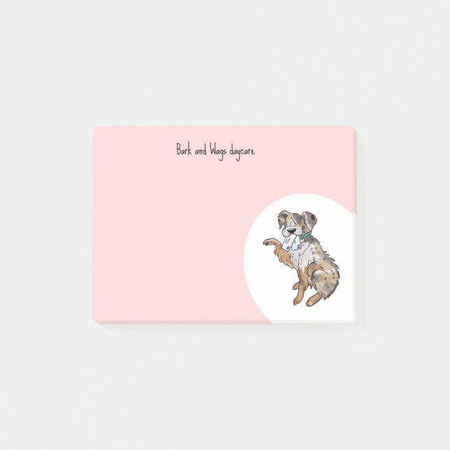 Personalize Australian Shepherd Post-it Klebezettel (Vorderseite)