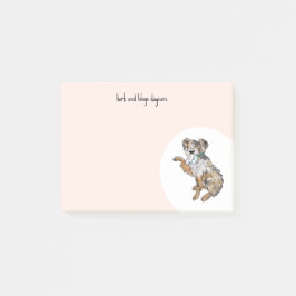 Personalize Australian Shepherd Post-it Klebezettel