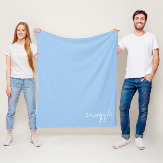Personalize Baby Blue Snuggle Fleecedecke